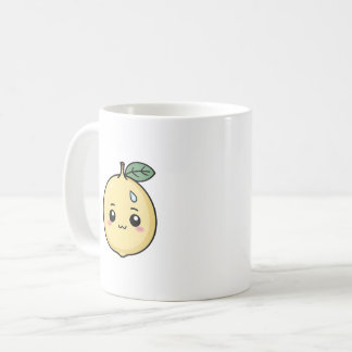 Anxious Lemon with a Sweat Drop Coffee Mug