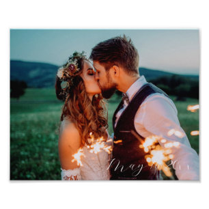 Any 8x10 Personalized Dated Photo Print