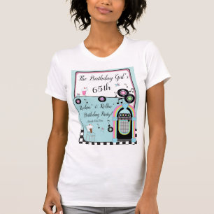 Any Age,1950's Diner Birthday T-Shirt