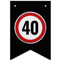 ANY AGE 40th Birthday Speed Limit Sign