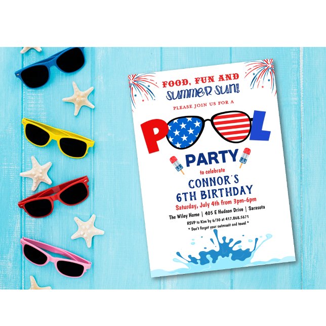 ANY AGE - 4th of July Birthday Party Invitation (Creator Uploaded)