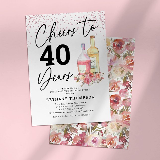 Any Age Adult Womens Birthday Party Invitation (Creator Uploaded)