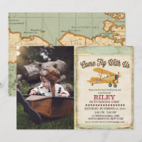 ANY AGE - Aeroplane Plane Travel Invitation