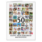 Any Age Birthday 45 Photo Collage Custom