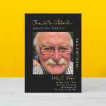 Any Age Birthday Black Invitation<br><div class="desc">Make your birthday celebration extra special with a personalised invitation that everyone will love. Our custom-made black and gold party invites feature your favourite photo with a unique, modern design. The perfect way to start your birthday celebration, these invitations are sure to impress your guests. Add your own special touch...</div>