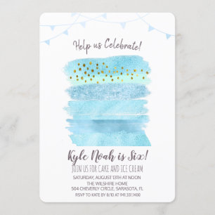 ANY AGE - Birthday Cake Invitation