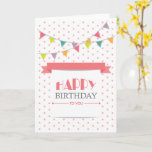 Any age Birthday Custom Name Card<br><div class="desc">Happy Birthday Card</div>