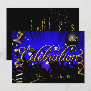 Any Age Birthday Party Celebration Teens or Adults Invitation