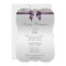 Any Age Birthday Party Silver Sequins Violet Bow