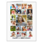 Any Age Birthday Photo Collage 22 Photos Custom