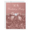 Any Age Birthday Rose Gold Glitter Diamond Bow