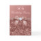 Any Age Birthday Rose Gold Glitter Diamond Bow