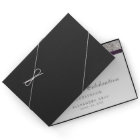 Any Age Birthday Silver Faux Sequins Purple Bow