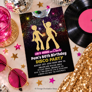 ANY AGE - Disco Birthday Party Invitation