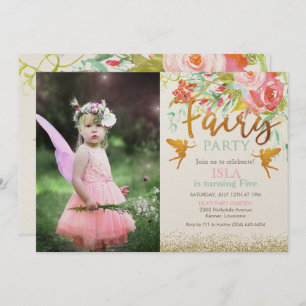 ANY AGE - Fairy Party Birthday Invitation