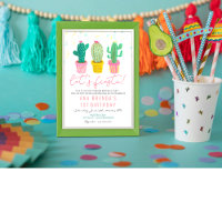 ANY AGE - Fiesta Cactus Birthday Invitation