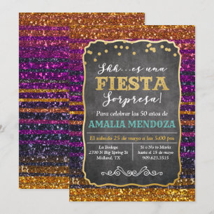 ANY AGE - Fiesta Surprise Birthday Invitation