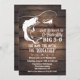 ANY AGE - Fishing Birthday Invitation