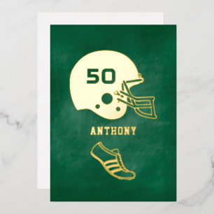 Any Age Green and Gold Football Birthday Party