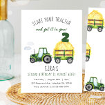 Any Age Kids Tractor Birthday Invitation<br><div class="desc">Get ready to celebrate your child's special day with our Farm Any Age Kids Tractor Birthday Invitation! Perfect for little ones who love the excitement of the farm, this charming invitation features a colourful tractor design and customisable details to suit any age. Whether you're hosting a barnyard bash or a...</div>