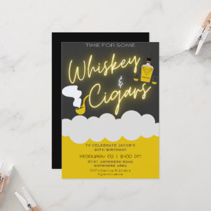 Any age man birthday  invitation