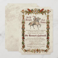 ANY AGE - Mediaeval Renaissance Birthday Invitatio