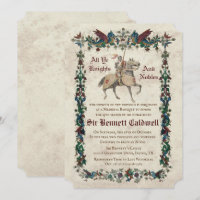 ANY AGE - Mediaeval Renaissance Birthday Invitatio