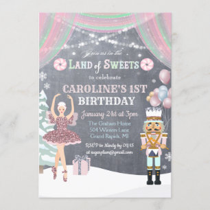 ANY AGE - Nutcracker Sugar Plum Birthday Invite