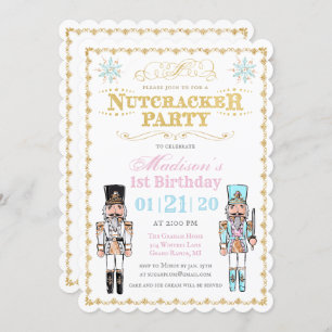 ANY AGE - Nutcracker Winter Birthday Invitation