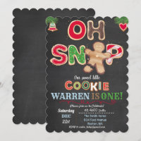 ANY AGE - Oh Snap Gingerbread Birthday Invitation