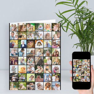 Any Age Photo Collage 49 Picture Big Birthday Card