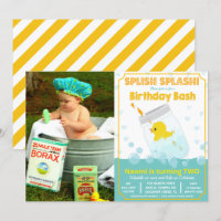 ANY AGE - Rubber Duck Birthday Invitation
