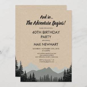 ANY AGE - Rustic Birthday Party Invitation