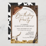 Any Age Rustic Wood Western Birthday Party Invite<br><div class="desc">Amaze your guests with this western theme birthday invitation featuring a beautiful cowboy hat and accessories with modern typography against  wood background. Simply add your event details on this easy-to-use template to make it a one-of-a-kind invitation.</div>