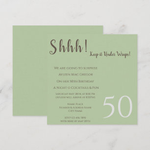 Any Age Surprise Birthday Invitation