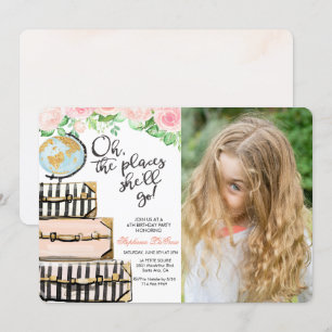 ANY AGE - Travel Suitcase Birthday Invitation
