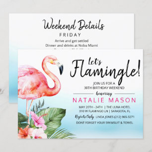 ANY AGE - Tropical Birthday Weekend Invitation
