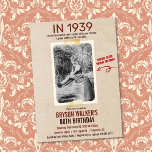 ANY AGE - Vintage Photo Birthday Invitation<br><div class="desc">Vintage Adult Photo Birthday Invitation</div>
