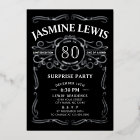 Any Age Vintage Whiskey Themed Surprise Birthday