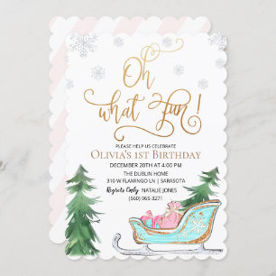 ANY AGE - Winter Birthday Party Invitation