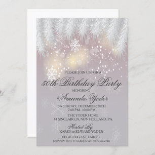 ANY AGE - Winter Snowflake Invitation