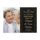 ANY Anniversary 1 Photo Black & Gold Save the Date