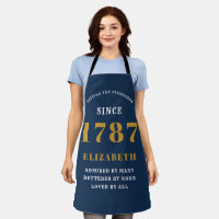 Any Birthday Any Year Blue Gold Lady's