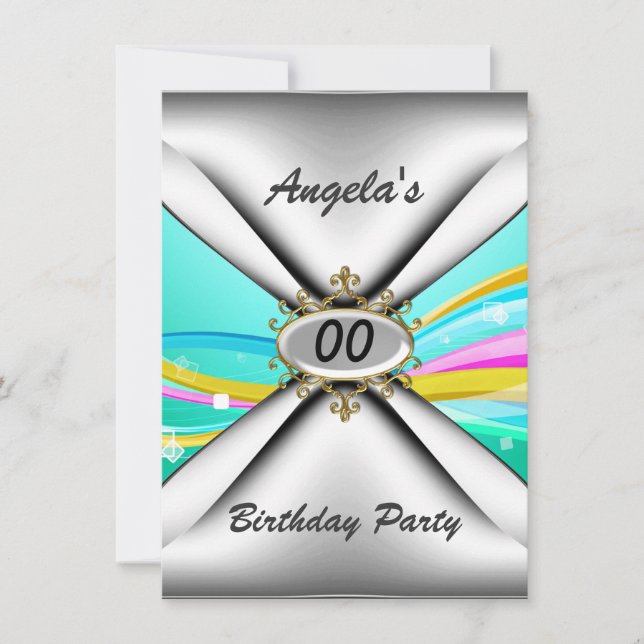 Any birthday party Invitation sixty (Front)