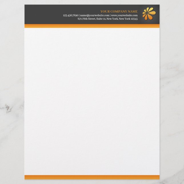 Any Business with Logo Letterhead (Front)