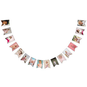 Any Celebration Custom Photo Birthday  Bunting