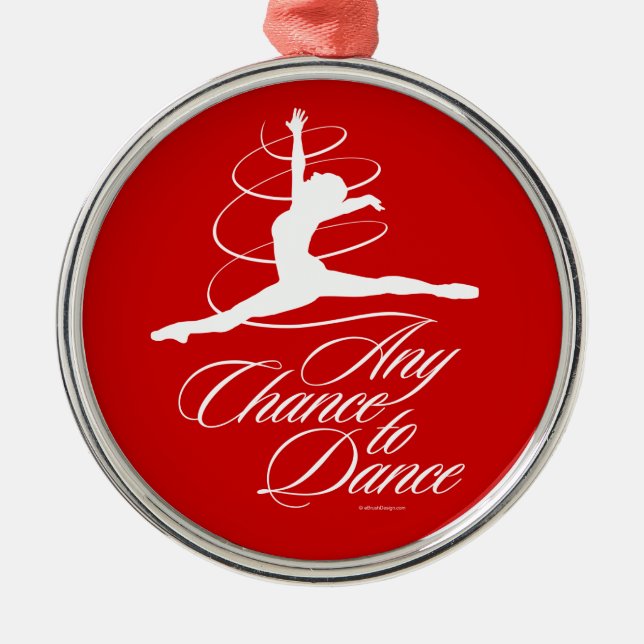 Any Chance To Dance Metal Tree Decoration (Front)