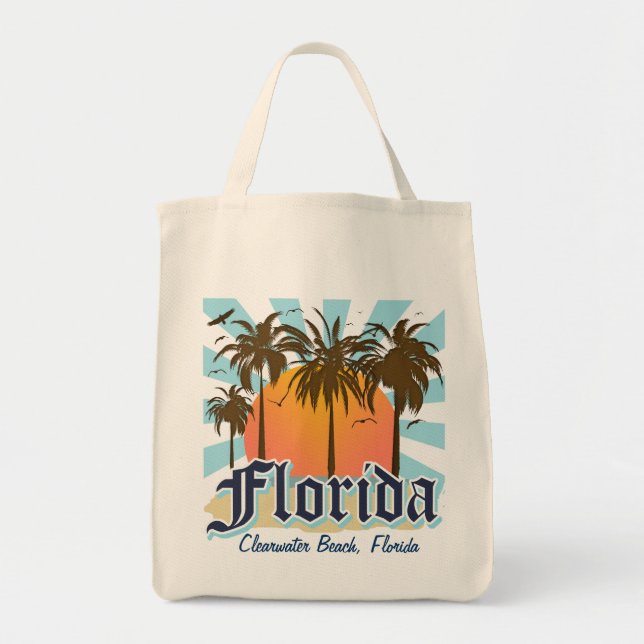 (Any City) Florida The Sunshine State Tote Bag (Front)