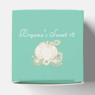 ANY COLOR Cinderella Gold Carriage Favour Boxes