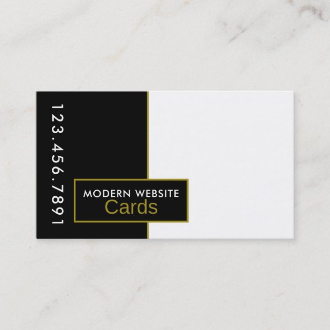 Any Color Modern Business Card (Front)